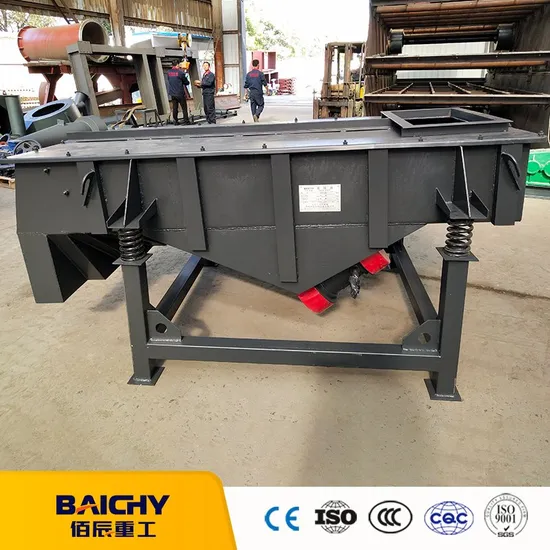 Industrial Sand Sifting Silica Sand Gravel Vibrating Screen Mining Linear Sieve Machine