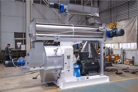 Máquina para fabricar pellets de alimento para aves fabricada en China, Máquina peletizadora de alimento para pollos, Máquina peletizadora de alimentos para animales, Línea de producción de alimentos para animales, Línea de molino de pellets
