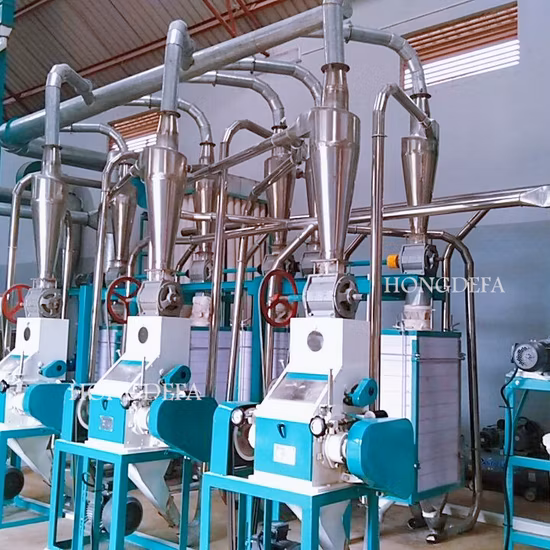 Harina de maíz de África por máquinas de molienda de maíz con tamizado