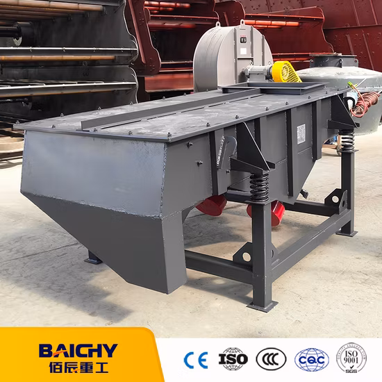 Tamiz de arena industrial, arena de sílice, grava, tamiz vibratorio, máquina de tamiz lineal para minería